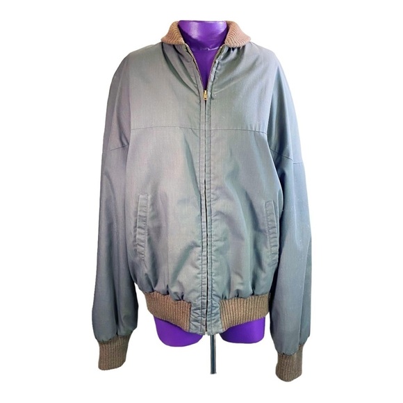 John Mazzo Creations Zero King The Warmaire vintage 1960s grey bomber jacket 40” - Picture 1 of 11